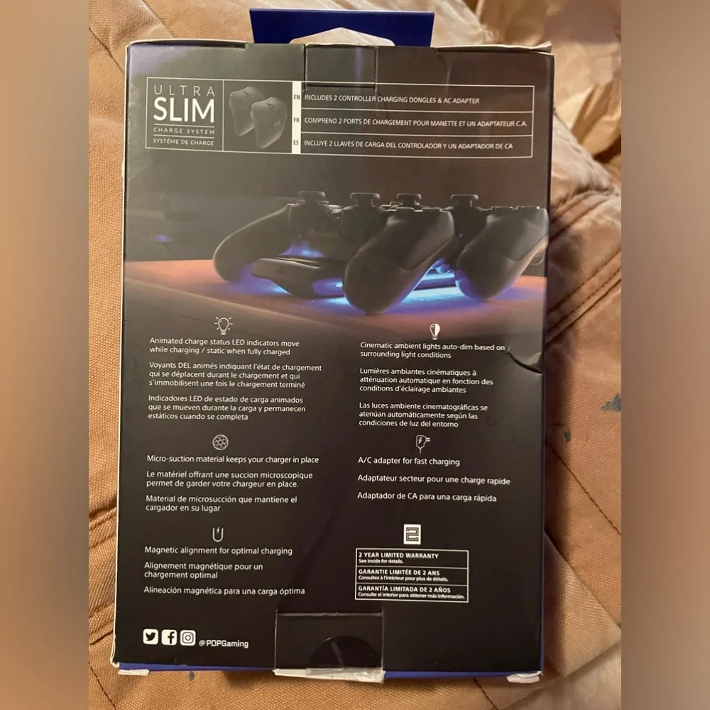 NWT , PDP - Gaming Ultra Slim Charge System - Playstation 4